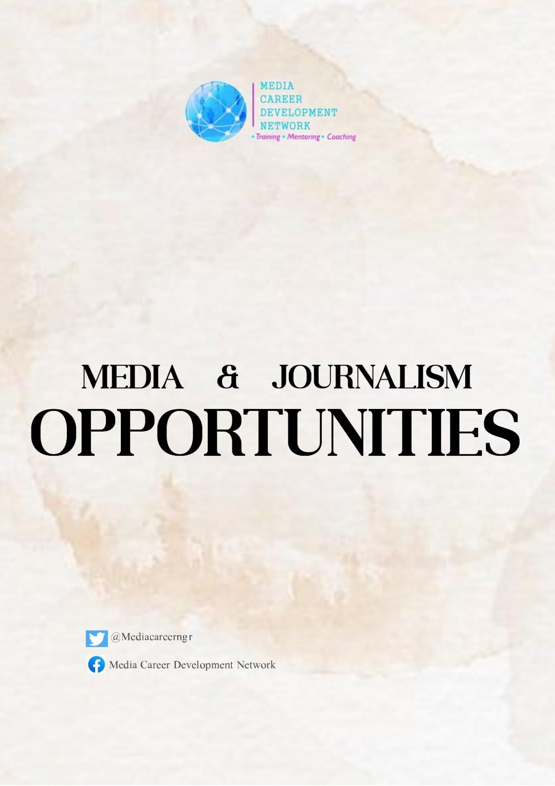 Media Training opportunities and resources for journalists this week.